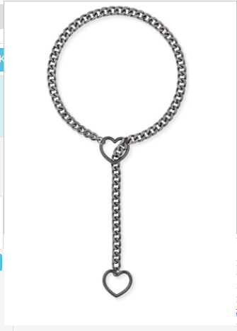 Heart Slip Chain Necklace – Adjustable Stainless Steel Layering Necklace for Women