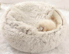 2-in-1 Foldable Pet Bed – Convertible Dog & Cat Sofa Cushion Bed