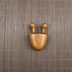 Golden Sandalwood Scalp Massager with Five Teeth