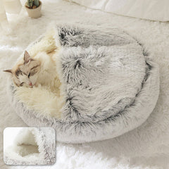 2-in-1 Foldable Pet Bed – Convertible Dog & Cat Sofa Cushion Bed