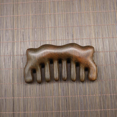 Golden Sandalwood Scalp Massager with Five Teeth