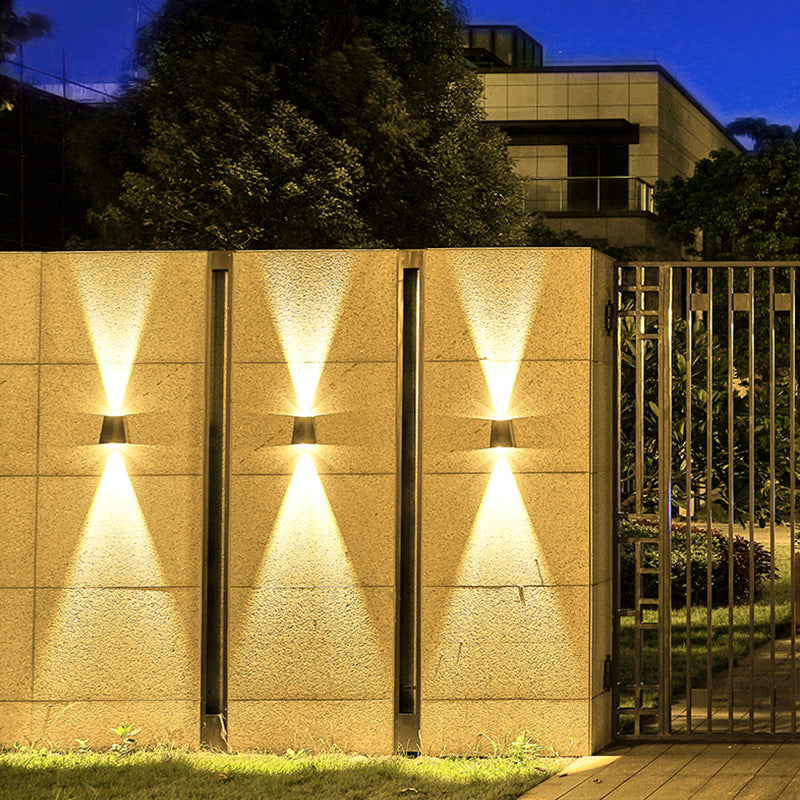 Solar Outdoor Wall Light – Waterproof Modern Landscape Lamp for Garden & Patio