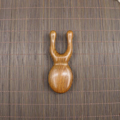 Golden Sandalwood Scalp Massager with Five Teeth