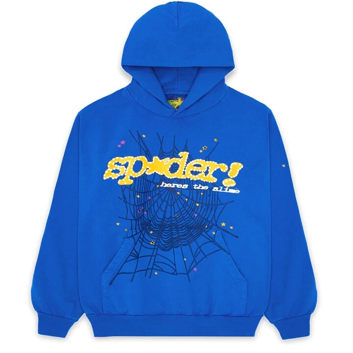Men's Spider Letter Graphic Hoodie – Streetwear Pullover Sweatshirt